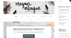 Desktop Screenshot of meganalayne.com